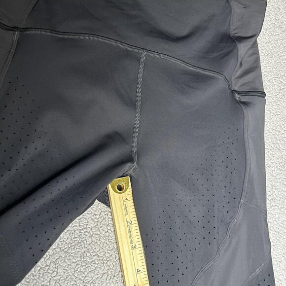 Lululemon Pants Womens 8 Black Running Leggings Mesh Vent Side Pockets Athletic - Picture 8 of 9